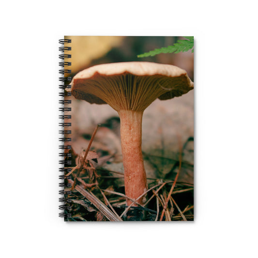 Spiral Mushroom Notebook - Ruled Line