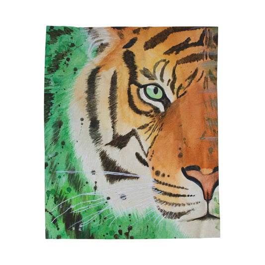 Tiger Painting Velveteen Plush Blanket